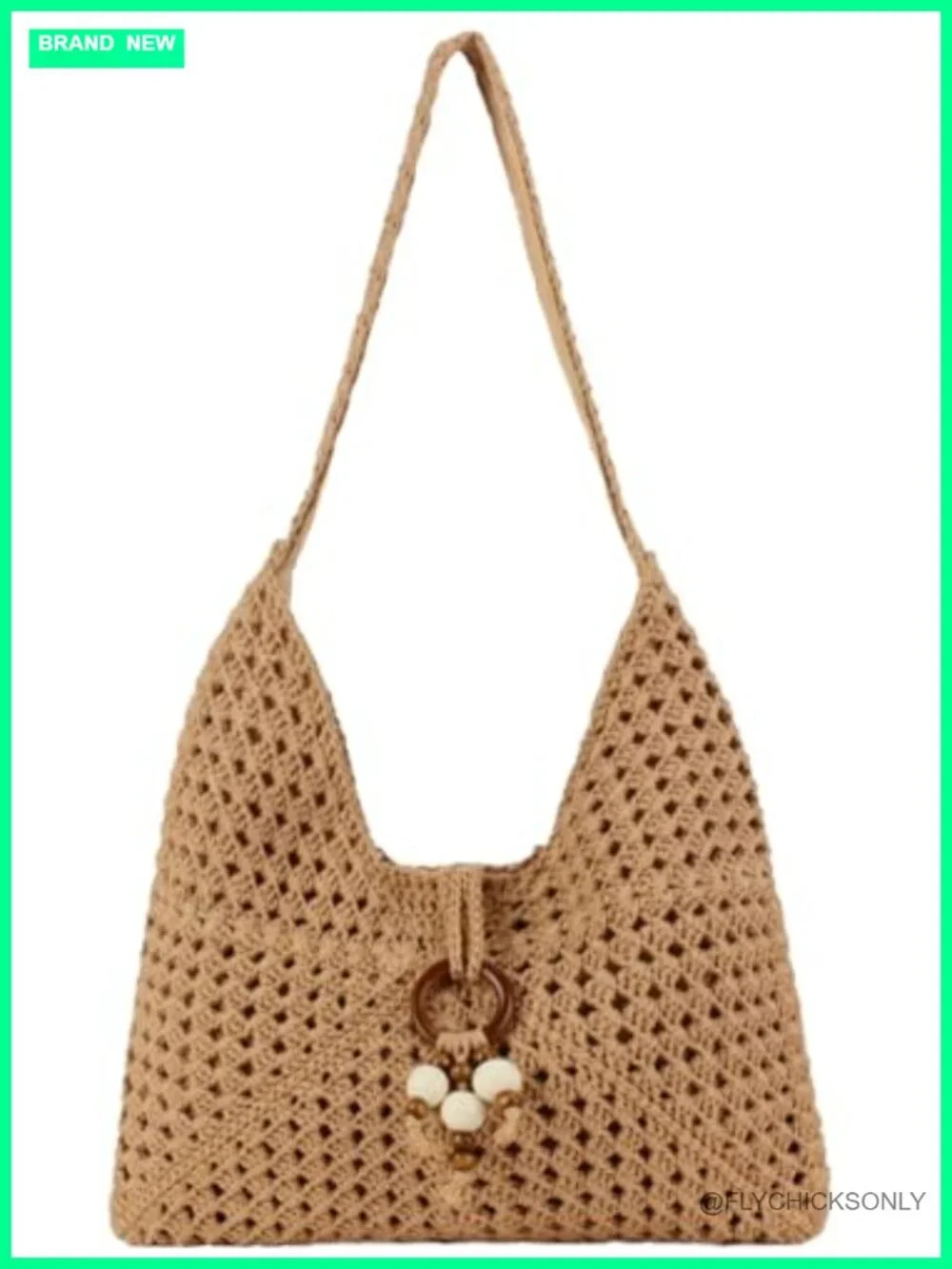 Straw Slouchy Hobo Bag Handwoven Satchel Tote Beach Shoulder Bag
